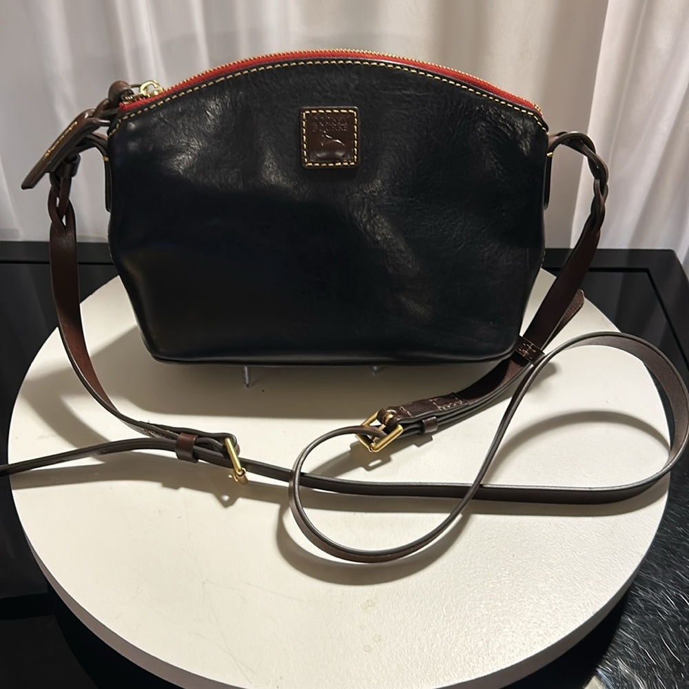 Dooney & Bourke Black Leather Crossbody Bag
